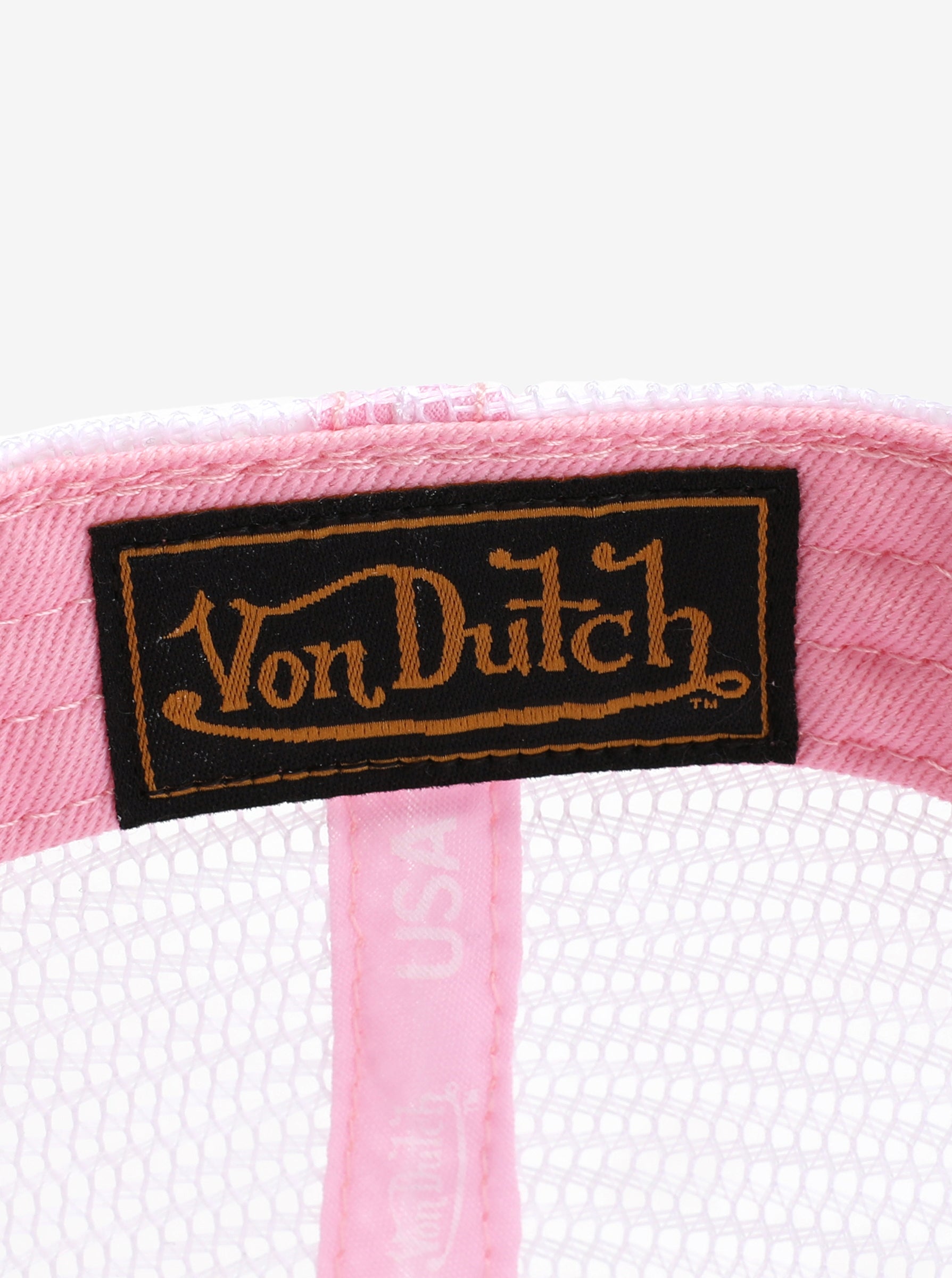 Trucker Hat in Pink Velvet