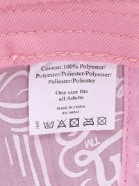 Trucker Hat in Pink Velvet