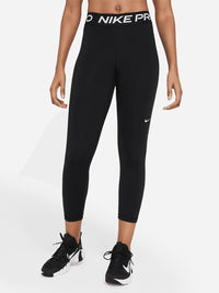 Pro 365 Mid-Rise Cropped Mesh Panel Leggings