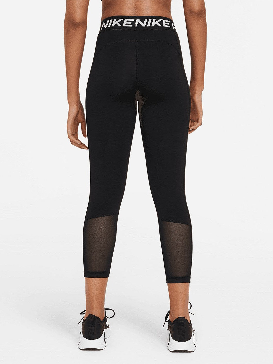 Pro 365 Mid-Rise Cropped Mesh Panel Leggings