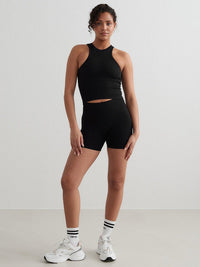 Black Shape Seamless Hotpants