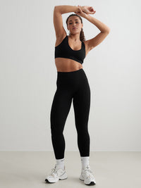 Black Shape Seamless Deep Cut Bra