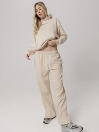 Wide Leg Sweats in Vanilla