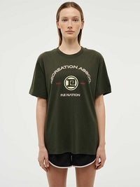 Throwback Short Sleeve Tee In Forest Night