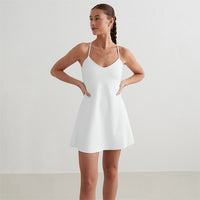 Aim'n W Sense Strap Dress - White