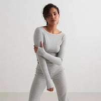 Ease Ribbed Long Sleeve Top