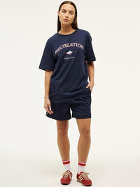 Recreation Tee In Dark Navy