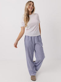 Everyday Pants in Blue Stripe