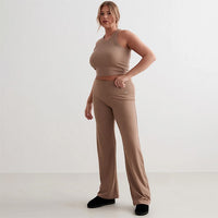 Aim'n W Ease Ribbed Tank Top - Toffee