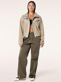 Shelter Sherpa Jacket In Oxford Tan