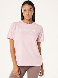 Aero Short Sleeve Tee In Chalk Pink
