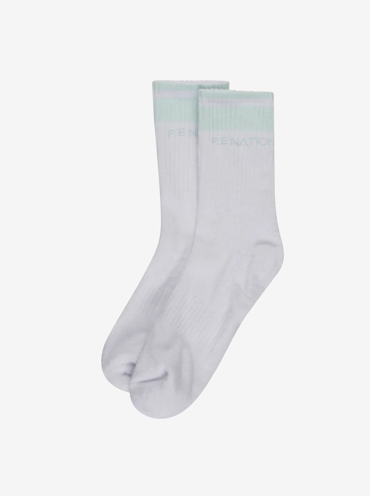 Homage Socks in Optic White & Hint of Mint
