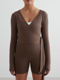 Shape Seamless Wrap Long Sleeve Top