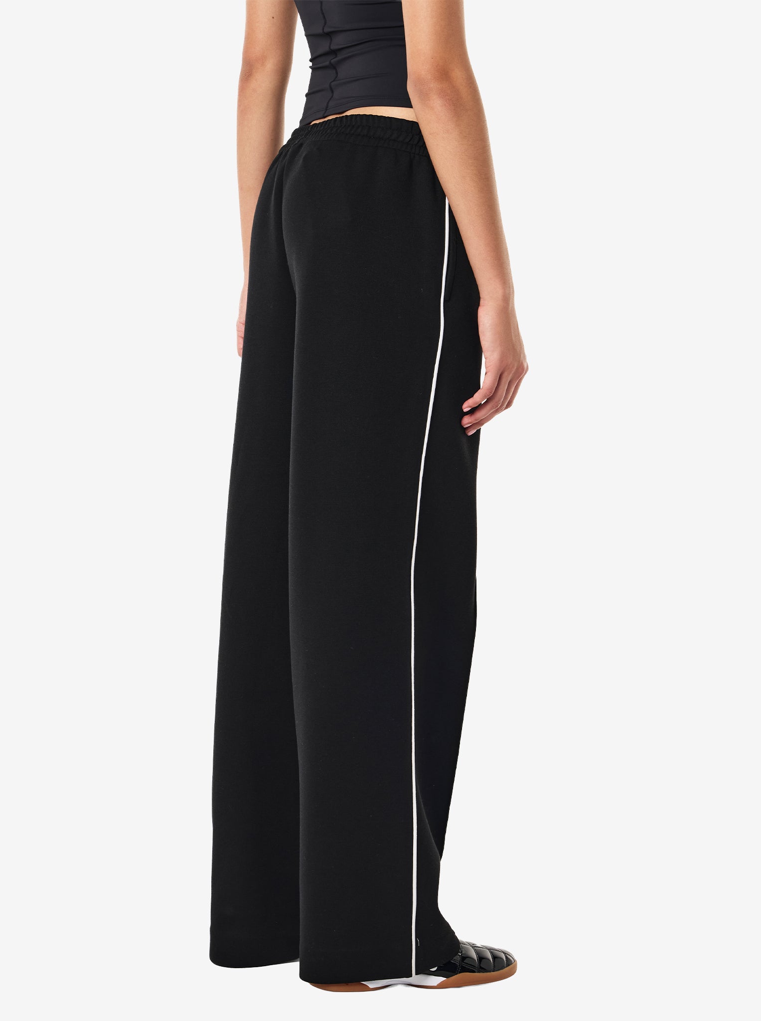 Triumph Pant in Black & Optic White