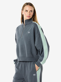 Align Zip Neck Sweat in Thunder