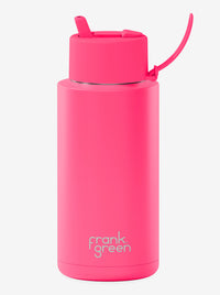 Ceramic Reusable Bottle Neon Pink 34oz