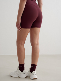 Ribbed Performance Midi Biker Shorts