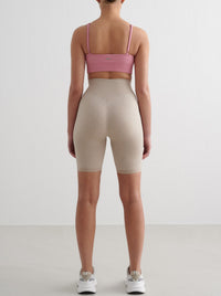 Desert Rose Ribbed Seamless Deep Cut Bra