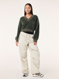 Greenpoint V Neck Knit In Caviar