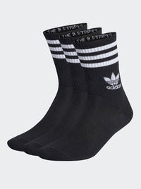 Mid Cut Crew Socks 3 Pairs
