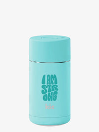 Reusable Cup I am Strong In Aqua 12oz
