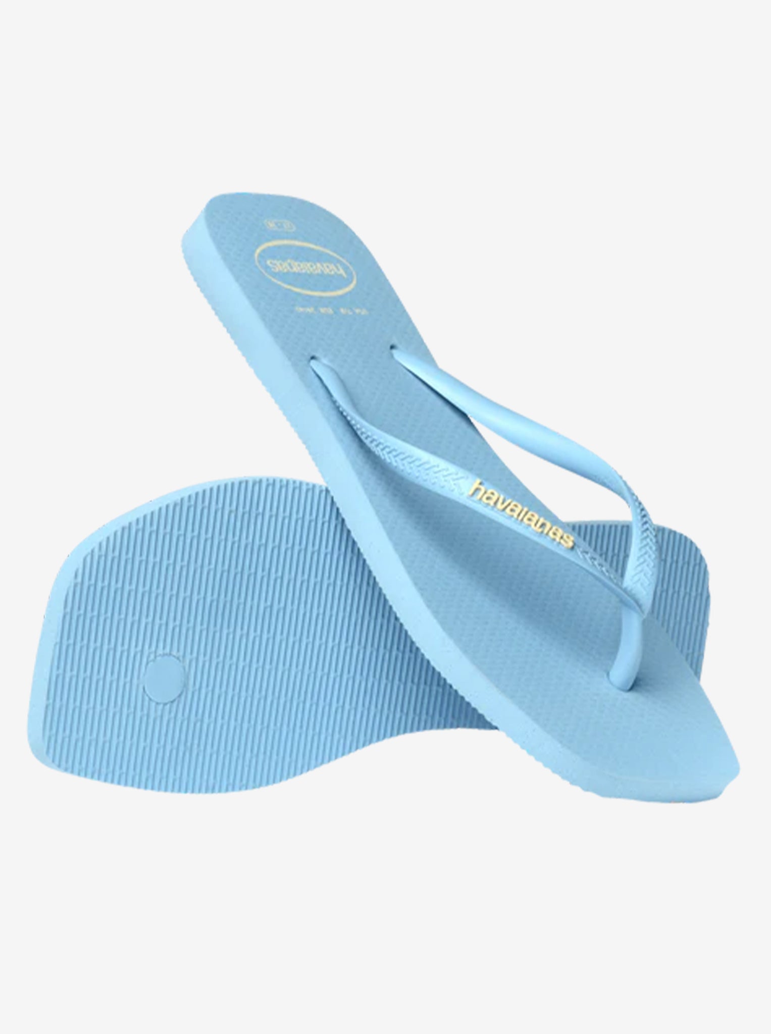 Slim Square Logo Pop-Up Flip Flops Womens