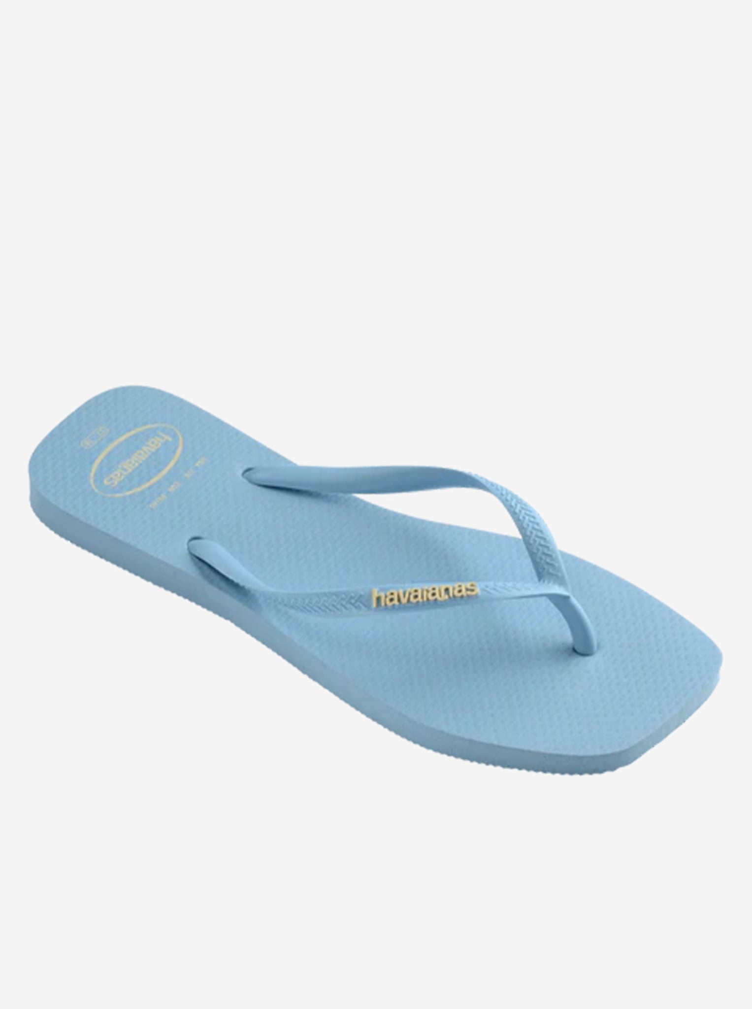 Slim Square Logo Pop-Up Flip Flops Womens