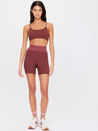 Ribbed Seamless Ballet Bra