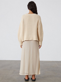 Natural Cotton Knit Jumper