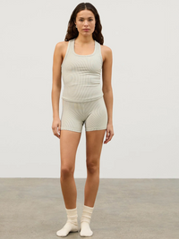 Stripe Rib Racer Back Tank
