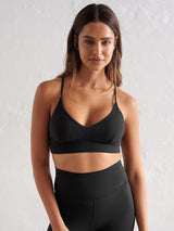 Black Sense Strap Bra