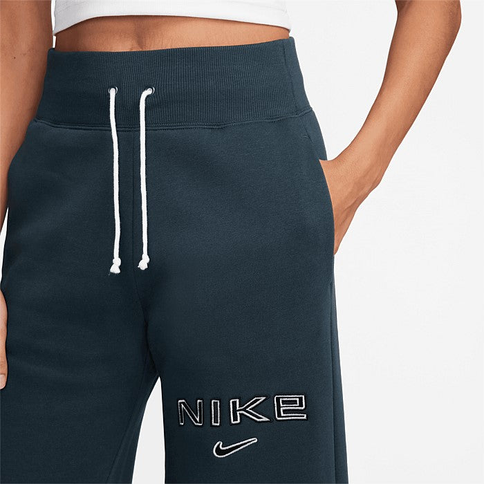 Nike W NSW Phnx Flc Hr Logo Pnt Wde - Armory Navy