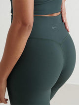 Deep Emerald Ribbed Performance Tights