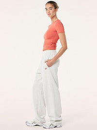 Eastside Trackpant In Light Grey Marle