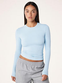 Foundation Long Sleeve Top in Ice Blue