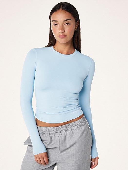 Foundation Long Sleeve Top in Ice Blue
