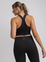 Black High Support Ribbed Bra