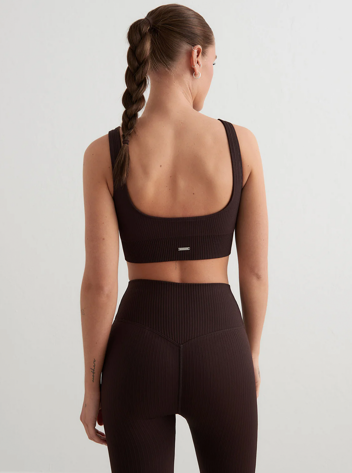 Ribbed Seamless Bra Cacao