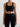 Black High Support Ribbed Bra