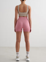 Ribbed Midi Biker Shorts