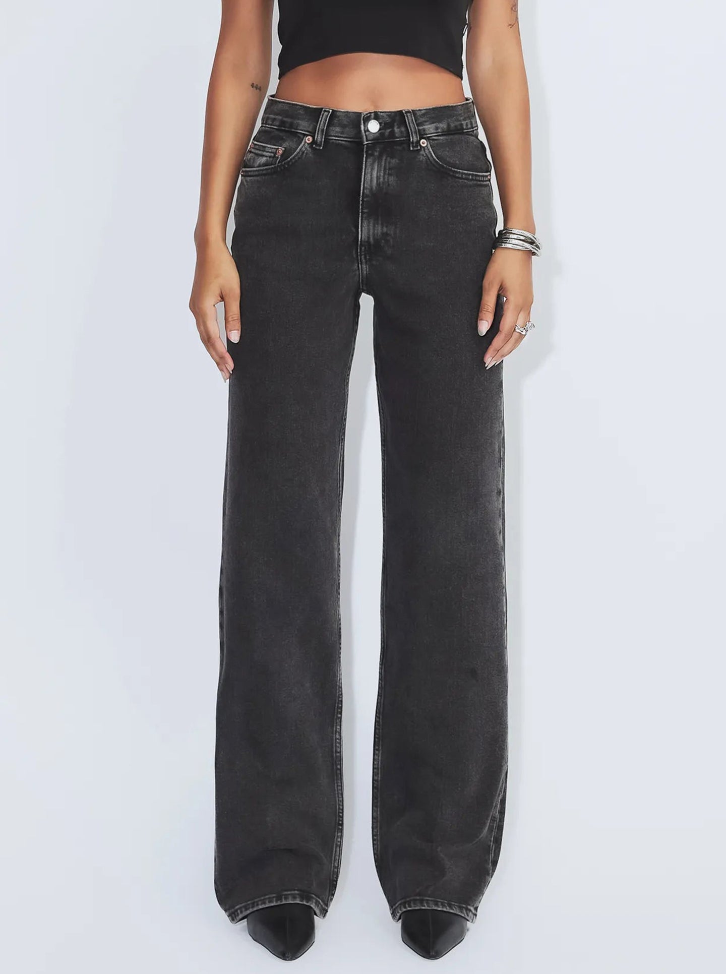 Echo High Straight in Tar Retro Black