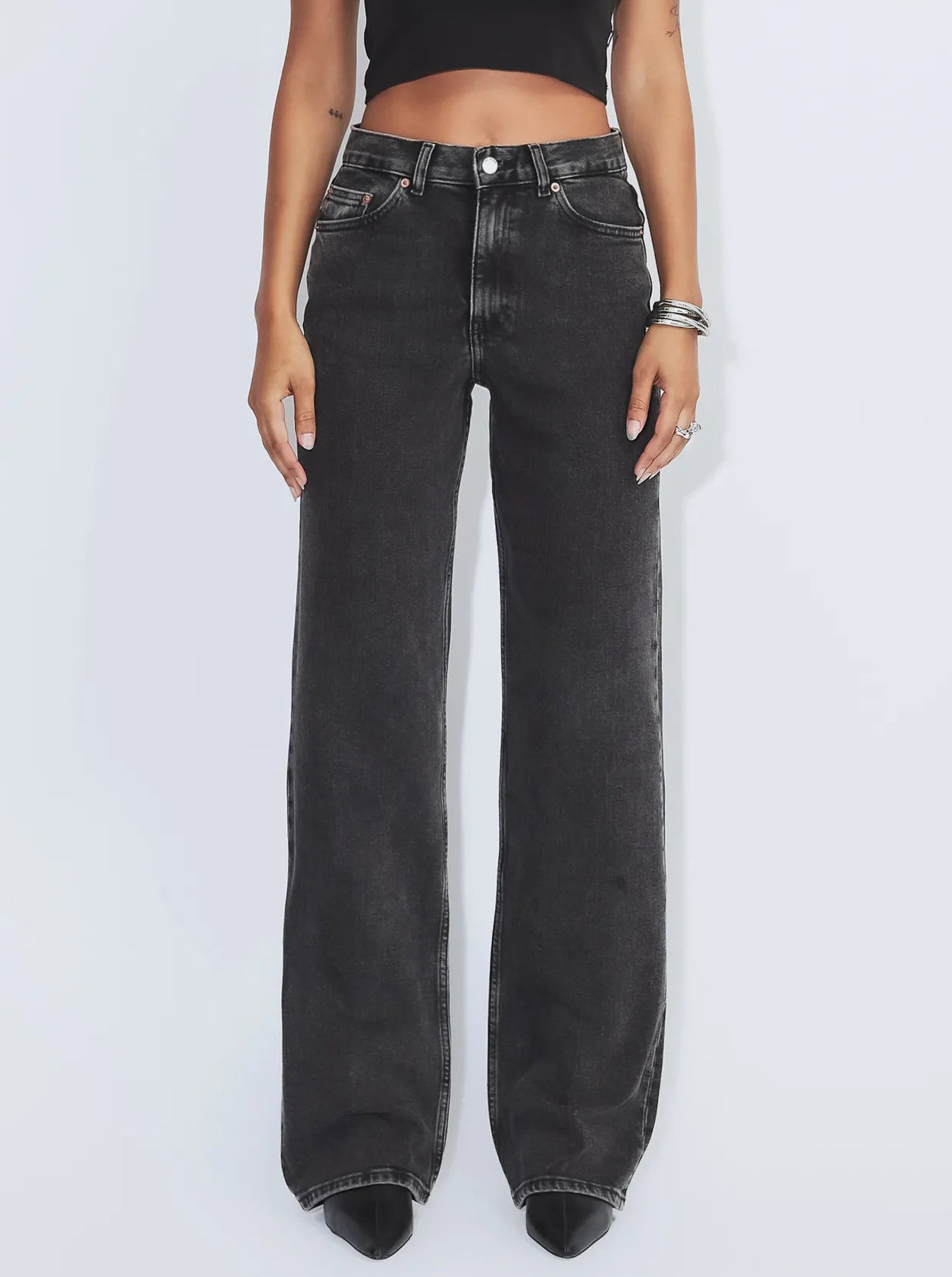 Echo High Straight in Tar Retro Black