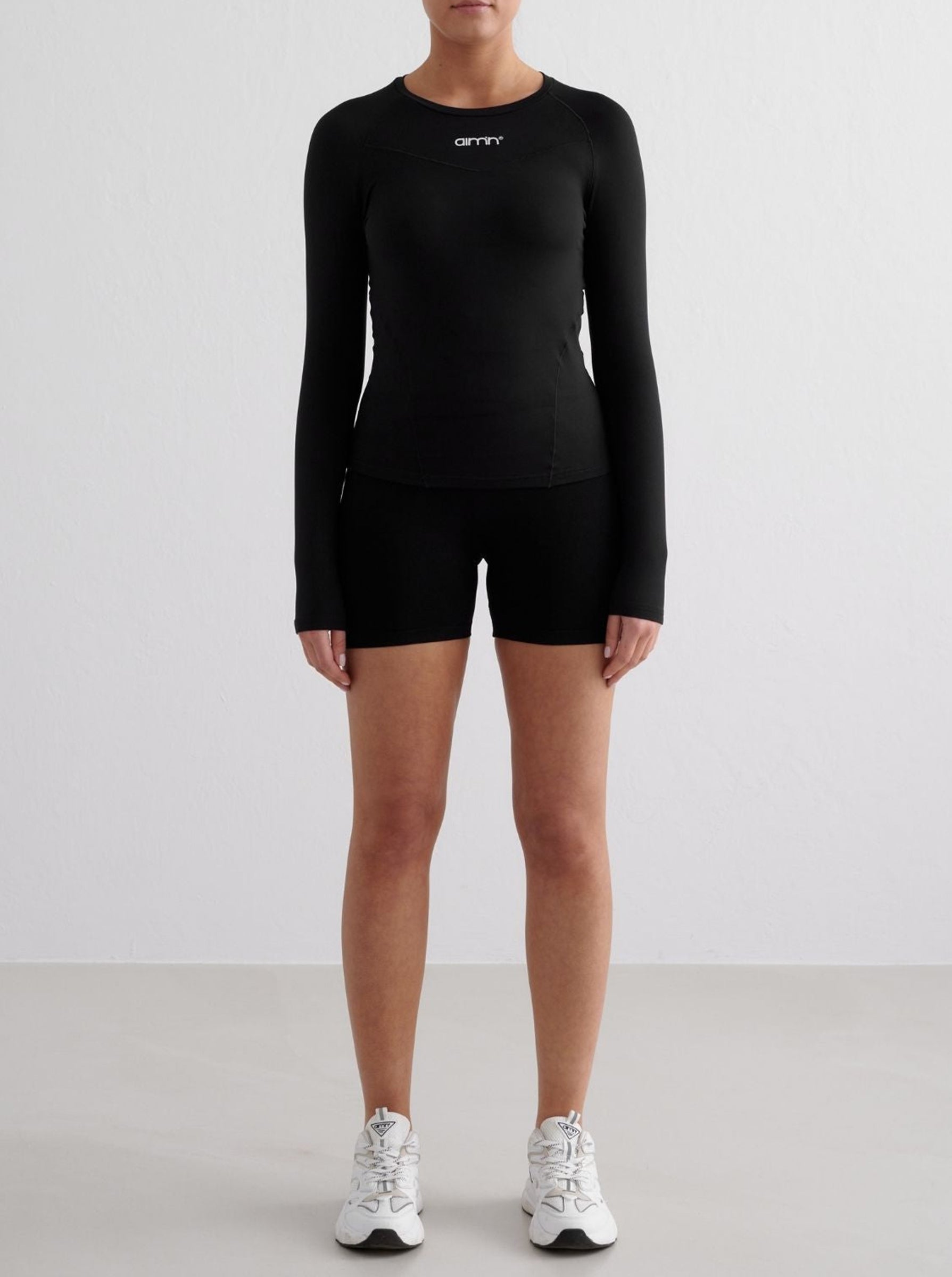 Black Soft Basic Long Sleeve Top