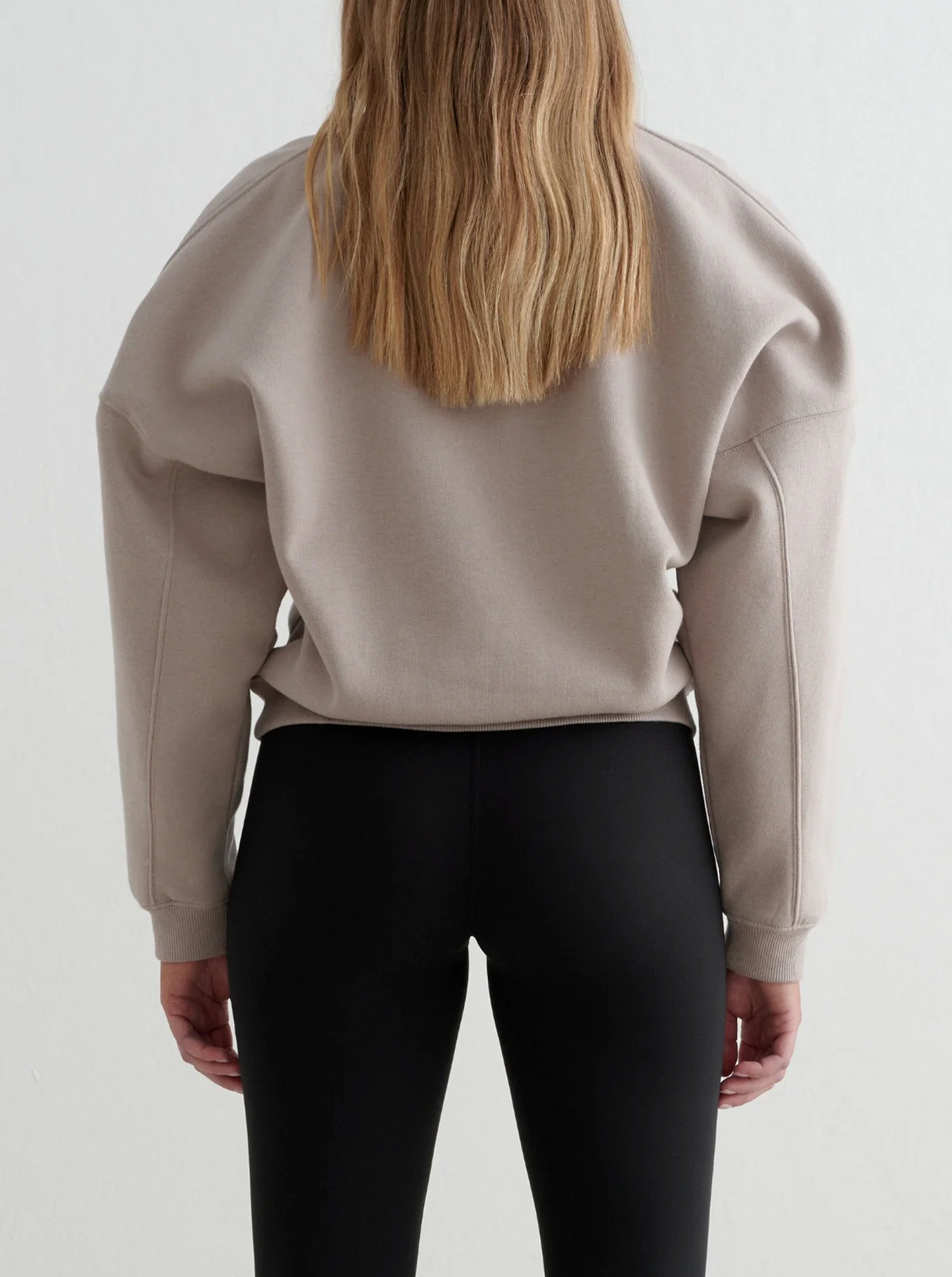 Dark Clay Varsity Sweat Half Zip