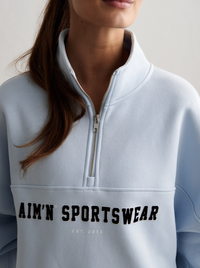 Varsity Half Zip Sweat
