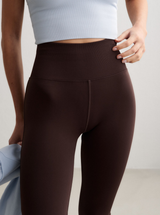 Shape Seamless Flare Tights in Chocolate
