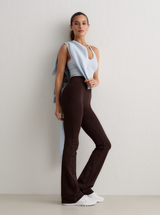 Shape Seamless Flare Tights in Chocolate