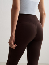 Shape Seamless Flare Tights in Chocolate