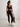 Shape Seamless Cross Back Bralette in Chocolate