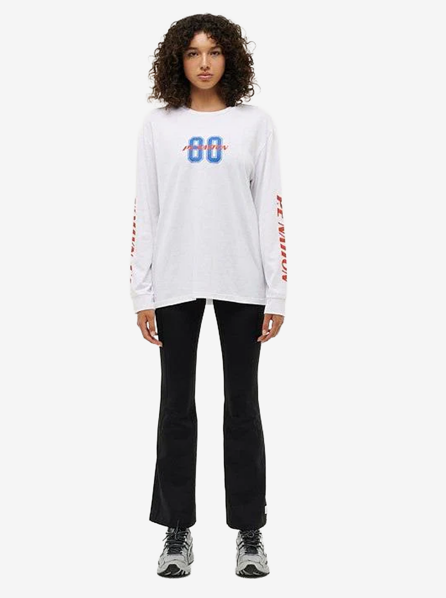 Rematch Long Sleeve Tee in Optic White